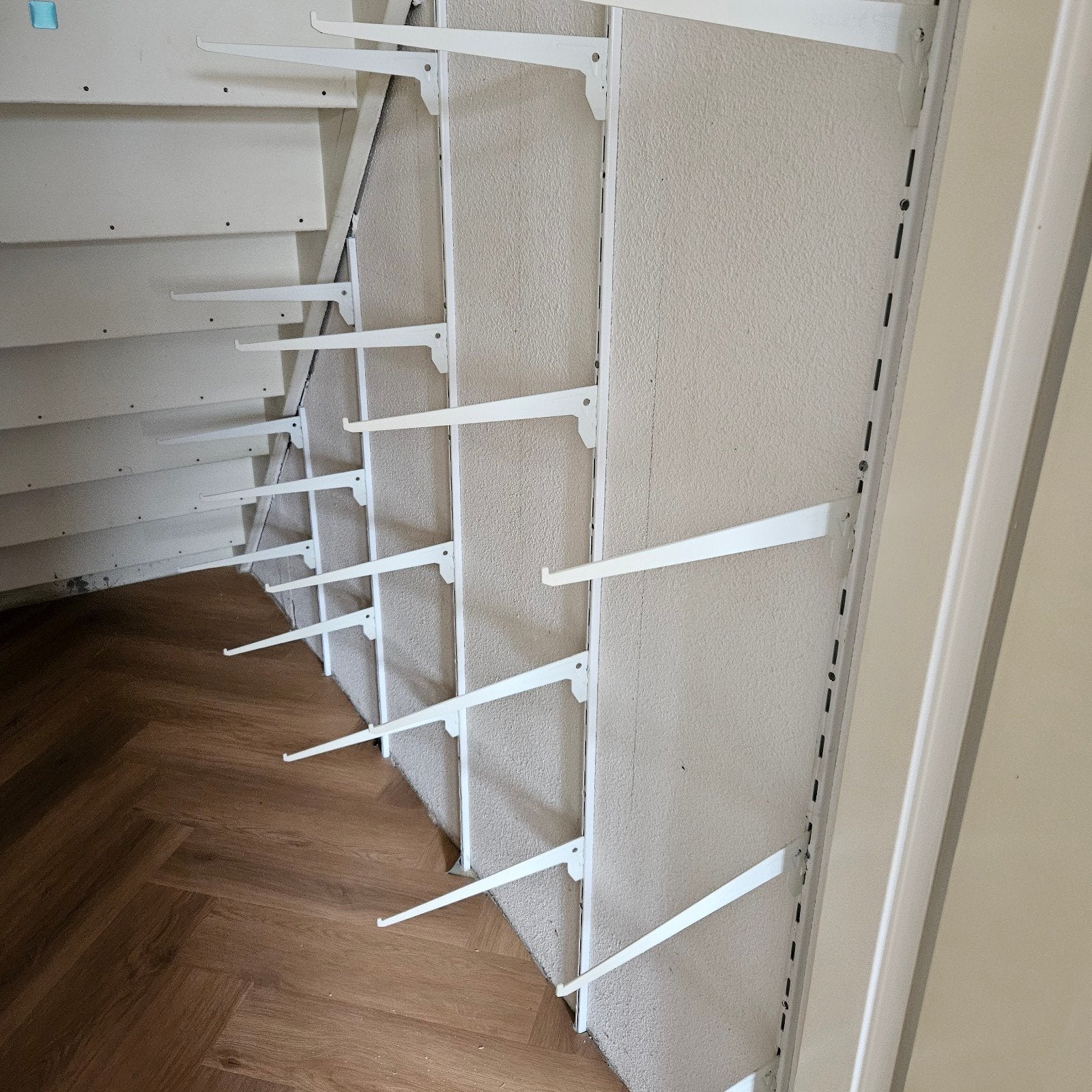 Witte plankdragers voor wandplanken, Ophalen, Zo goed als nieuw