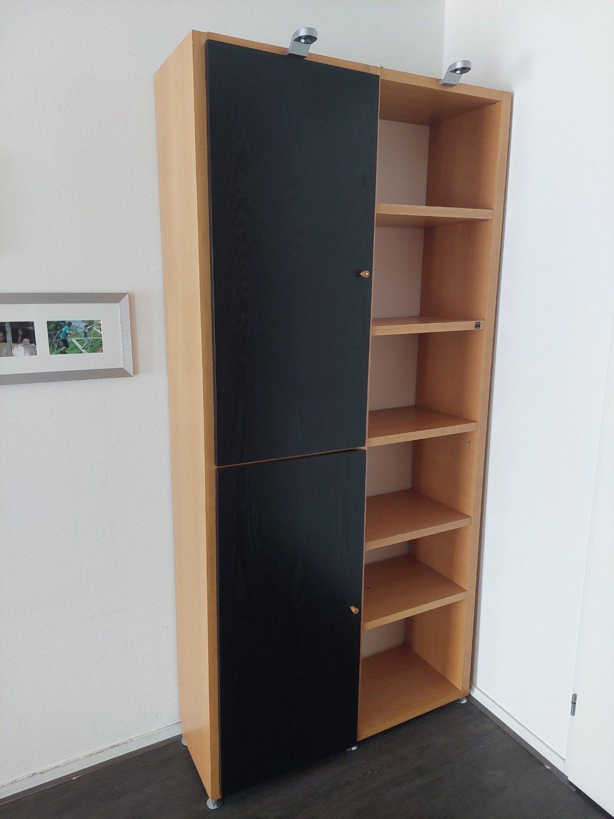 Hülsta Mega Design Boekenkast/Opbergkast met deuren, Ophalen, Gebruikt, 25 tot 50 cm, 200 cm of meer