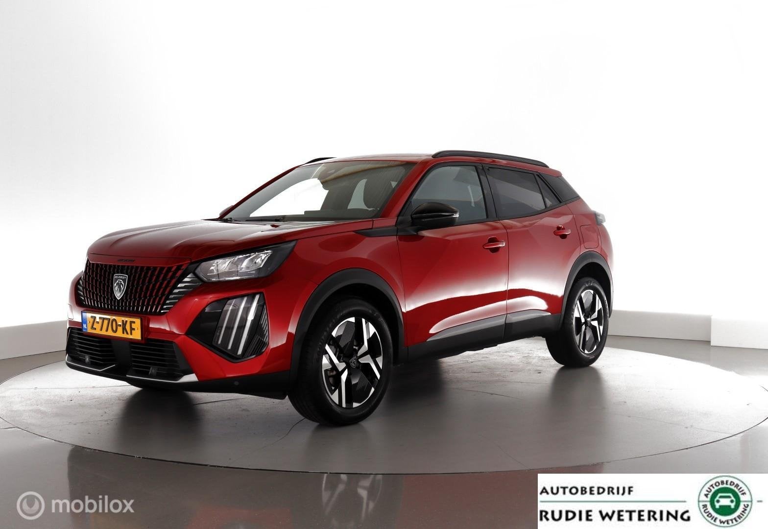 Peugeot 2008 1.2 100PK Allure 1/2leer|led|nav|dab|ecc|pdc|lm, Auto's, 101 pk, Gebruikt, Euro 6, 1199 cc