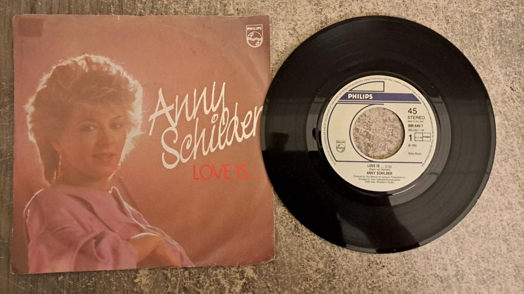 anny schilder  - love is, Cd's en Dvd's, Gebruikt, 7 inch, Single, Pop