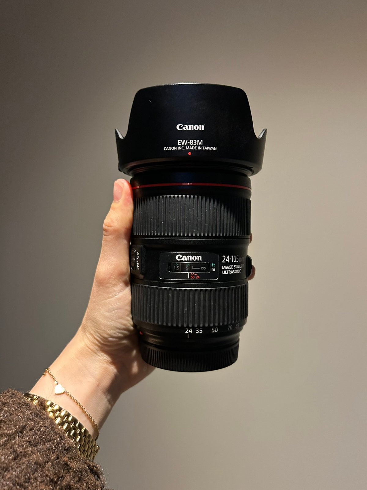 Canon EF 24-105mm  Inclusief doos & zonnekap, Audio, Tv en Foto, Fotografie | Lenzen en Objectieven, Ophalen of Verzenden, Zo goed als nieuw