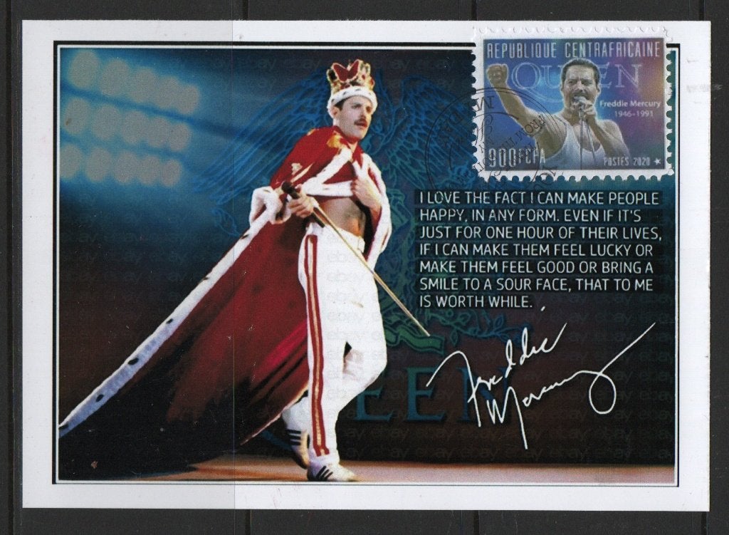 V6) postkaart Freddie Mercury USA QUIN GROUP, Verzenden, Gestempeld