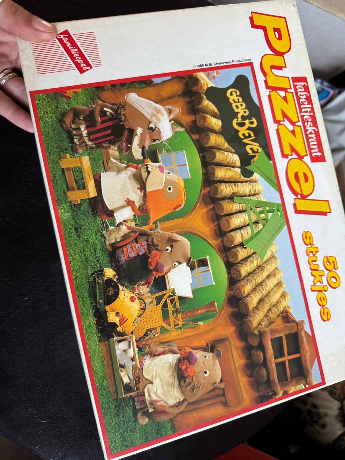 Vintage Fabeltjeskrant Jumbo Legpuzzel Gebroeders Bever, Ophalen of Verzenden, Minder dan 500 stukjes, Gebruikt, Legpuzzel