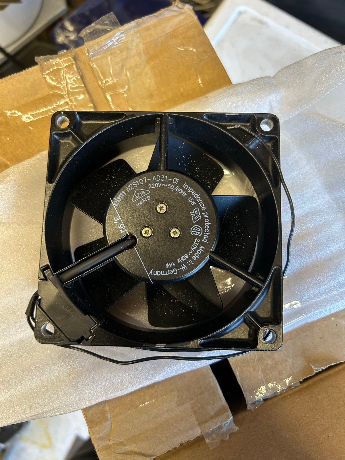 EBM W2S107-AD31-01 Ventilator 220V/230V 15W, Ophalen of Verzenden, Gebruikt, Ventilator