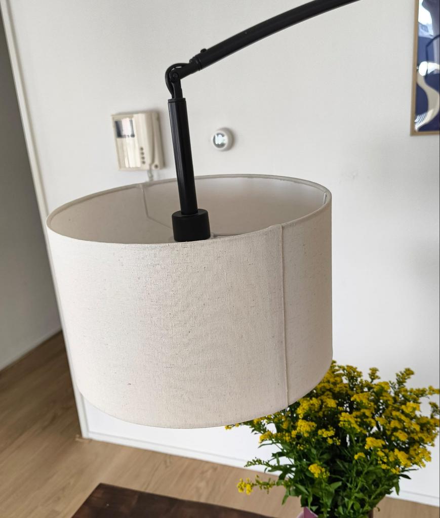 Mooie off-white lampenkap 32x20 cm, Ophalen, 25 tot 50 cm, Rond, Zo goed als nieuw
