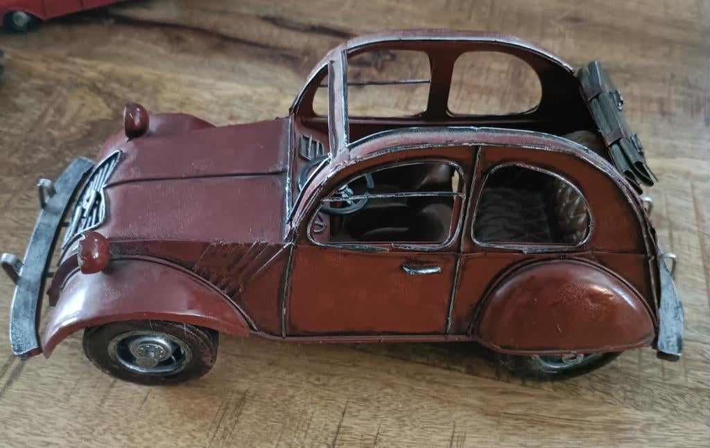 Decoratieve metalen auto - Vintage look, Overige merken, Gebruikt, Auto, Groter dan 1:32