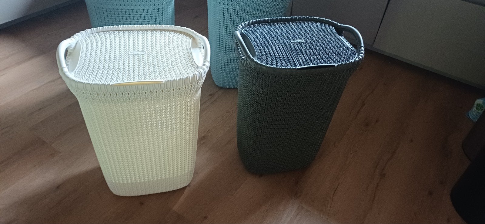 2x wasmand curver knit zgan, Minder dan 10 liter, Ophalen, Zo goed als nieuw, Kunststof