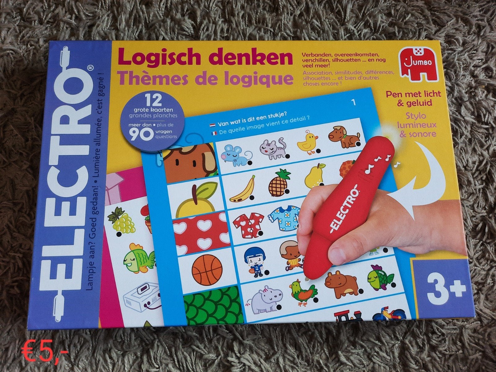 Jumbo Electro Logisch Denken - Educatief Spel 3+, Ophalen of Verzenden, Zo goed als nieuw, Puzzelen, Met licht
