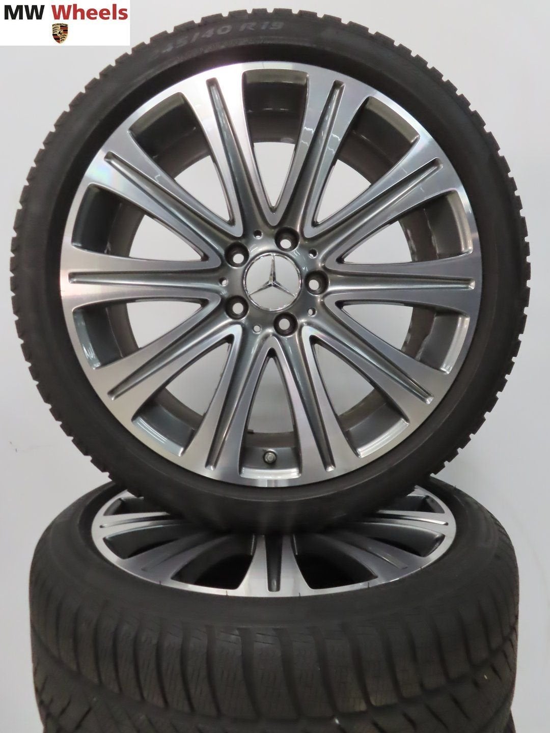 Originele Mercedes E Klasse W213 19 inch velgen winterbanden, 19 inch, -, -, Banden en Velgen