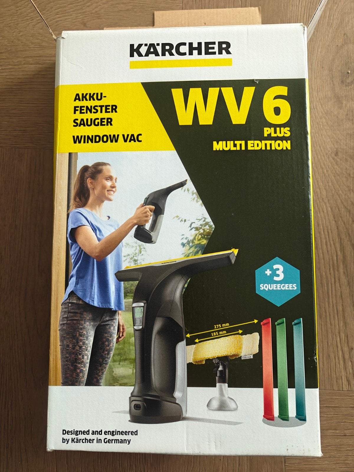 Kärcher WV6 Plus Window Vac - Compleet met zeep, Ophalen, Zo goed als nieuw