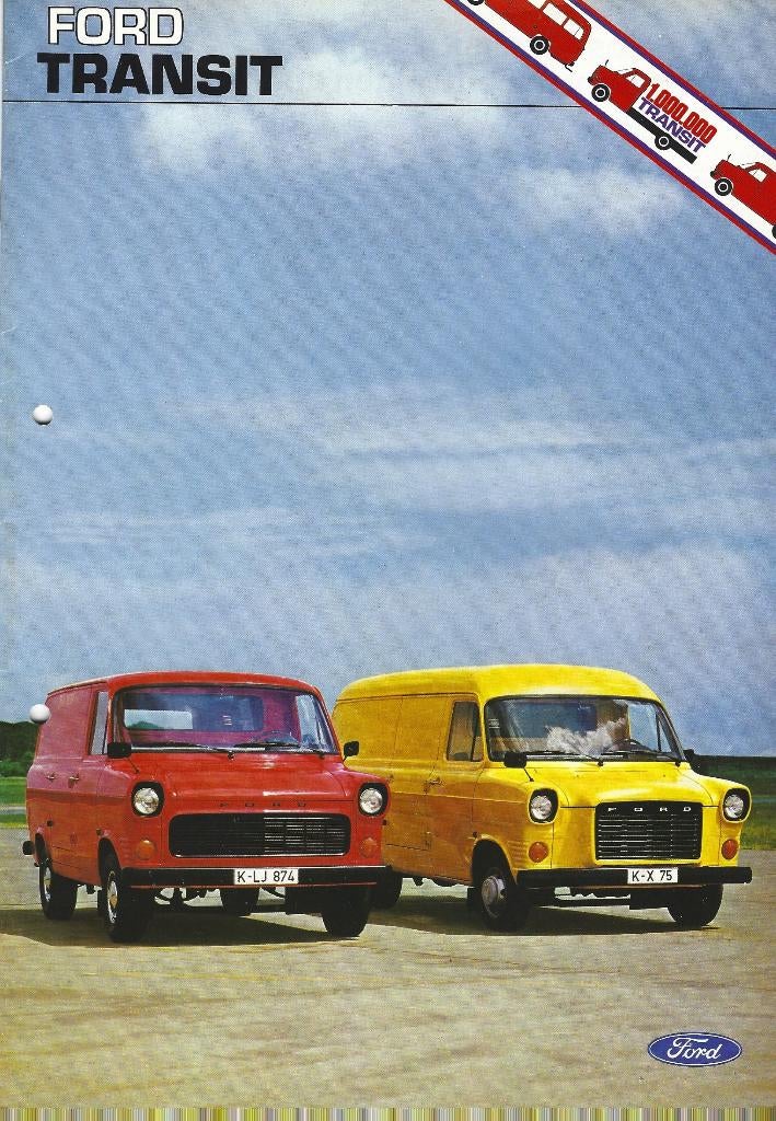 Folder Ford Transit 1976, Ophalen of Verzenden, Gelezen, Ford