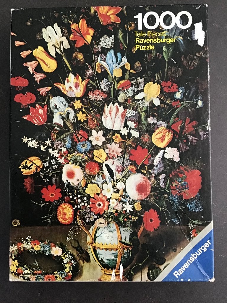 Ravensburger Puzzel 17e Eeuws Bloemstilleven Peter Binoit, Ophalen of Verzenden, 500 t/m 1500 stukjes, Gebruikt, Legpuzzel