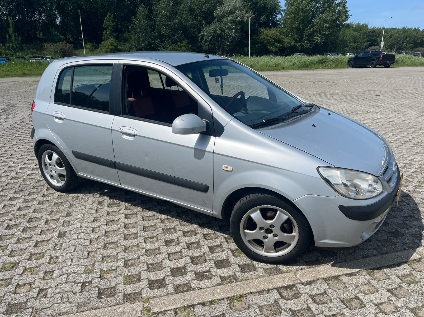 Hyundai Getz 1.4 5DRS 2006 Grijs, Voorwielaandrijving, 450 kg, 40 €/maand, 4 cilinders