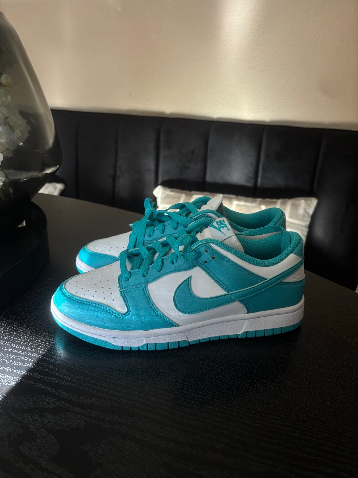 Nike Dunk Low Tiffany Blue Sneakers - Maat 38.5, Ophalen of Verzenden, Zo goed als nieuw, Overige kleuren, Sneakers of Gympen