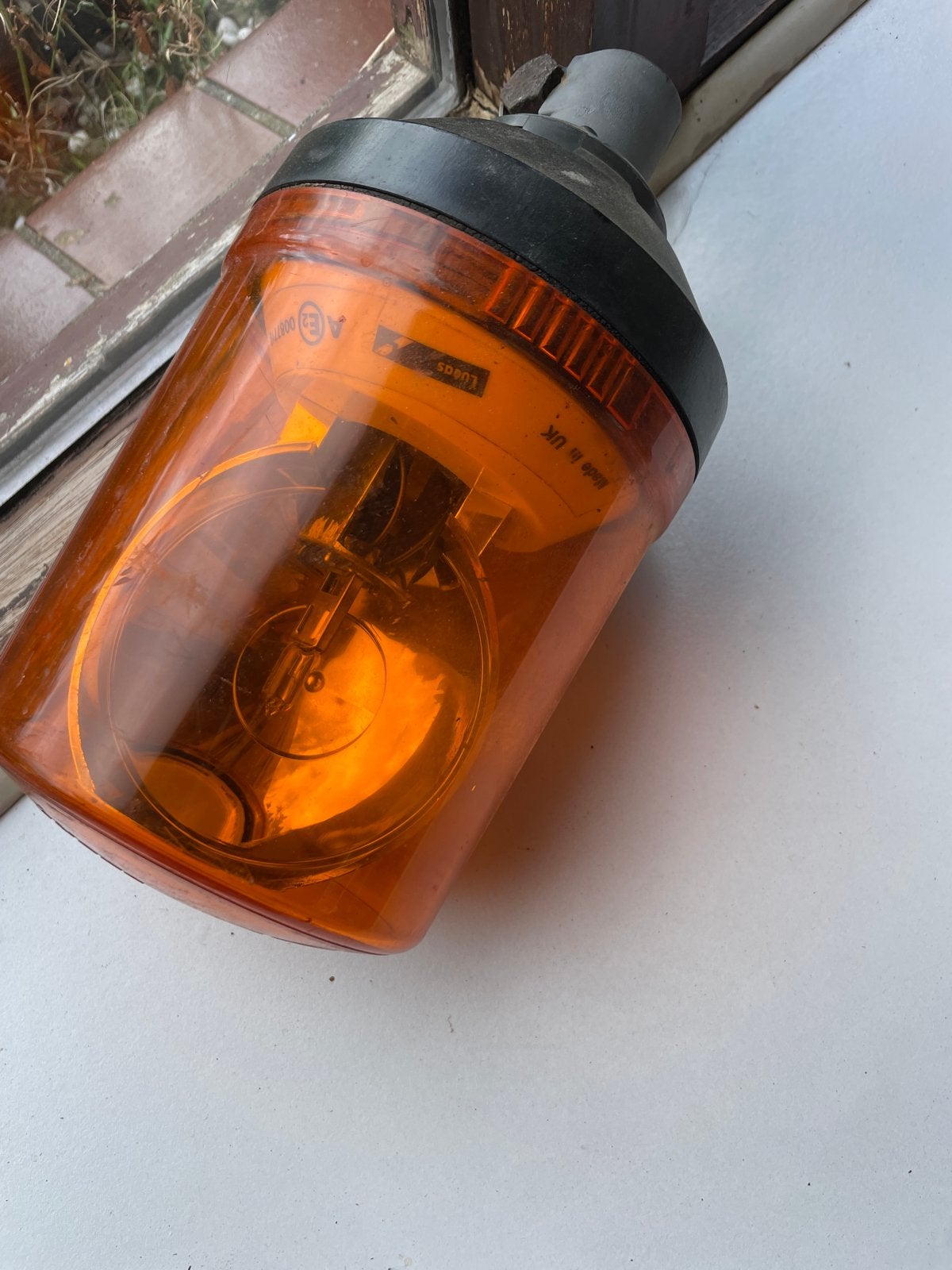 Lucas oranje zwaailicht - Made in UK, Ophalen of Verzenden, Gebruikt, Overige automerken