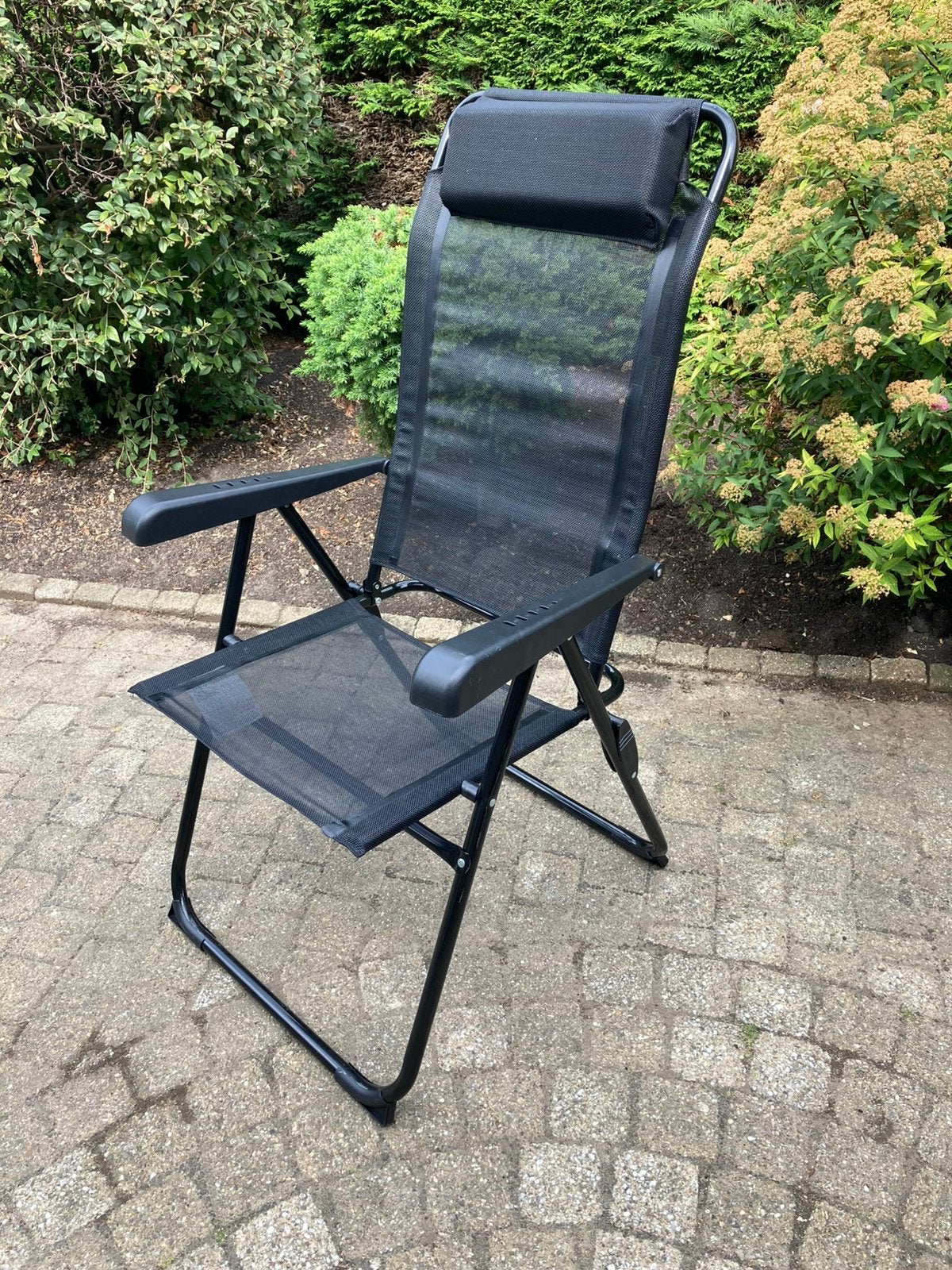 Kampeerstoel, tuinstoel  verstelbaar, nieuw., Ophalen, Zo goed als nieuw, Campingstoel