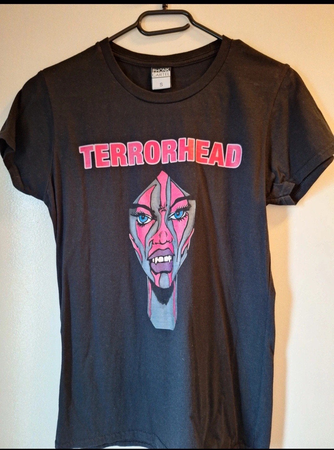 Drokz Terrorhead T-shirt - Ongedragen Maat S, Zwart, Nieuw, Ophalen of Verzenden, Korte mouw