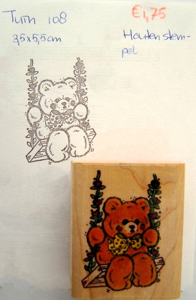 Tuin 108 Houten stempel, Hobby en Vrije tijd, Stempelen, Ophalen of Verzenden, Zo goed als nieuw, Houten stempel