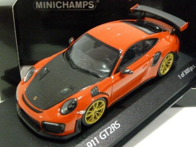 Minichamps Porsche 911 991.2 GT2 RS 2018 410067227, Ophalen of Verzenden, Zo goed als nieuw, Auto, MiniChamps