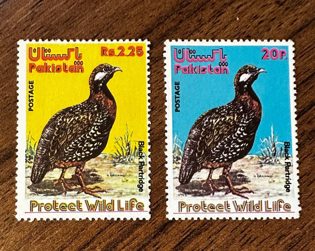 Pakistan 1975 Vogels Postfris - Zwarte Patrijs, Ophalen of Verzenden, Postfris, Zuid-Azië