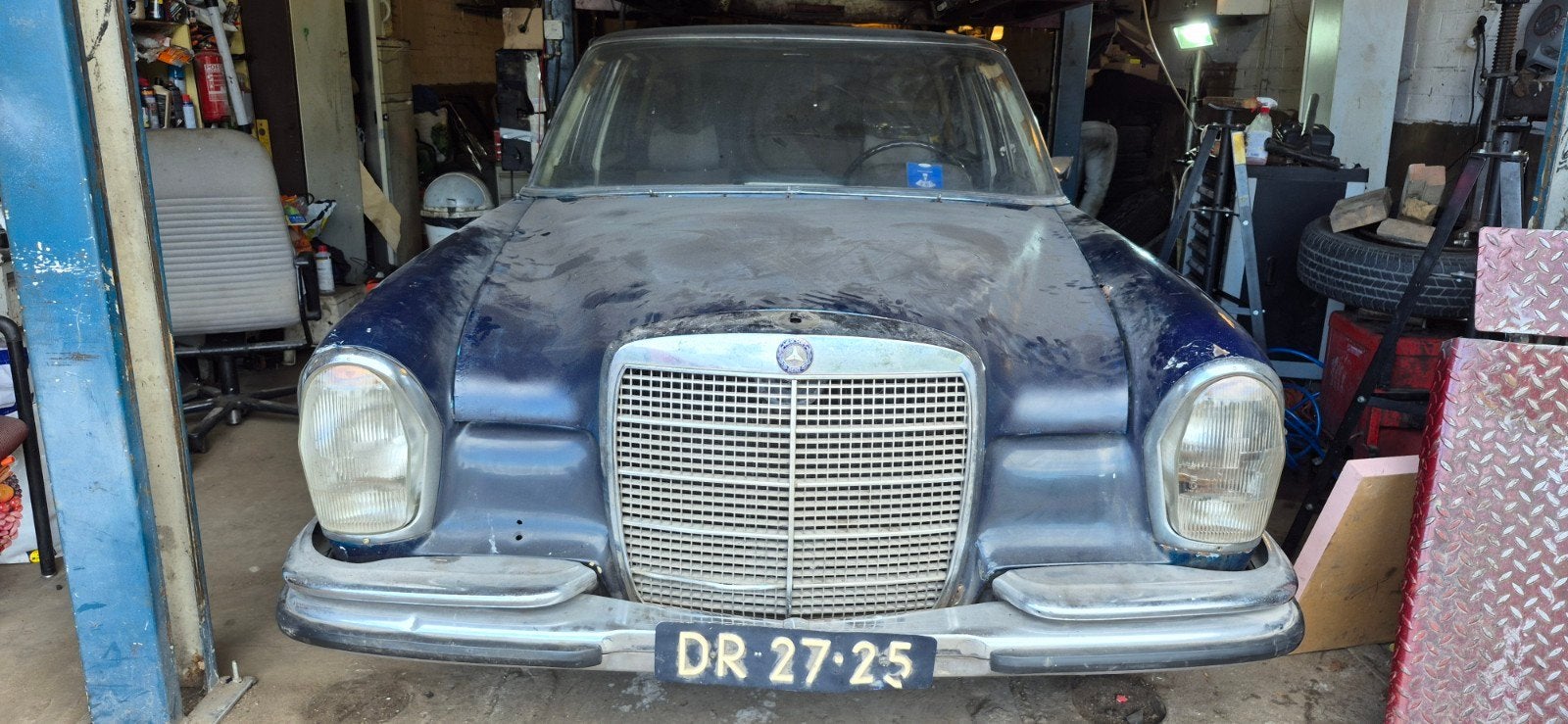 Mercedes-Benz S-Klasse 2.8 280 SE AUT 1972 Blauw, Automaat, 2778 cc, Blauw, Sedan