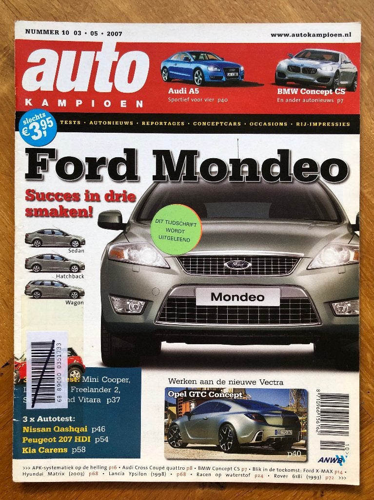 Autokampioen nr. 10 2007, Verzenden, Zo goed als nieuw, Autokampioen