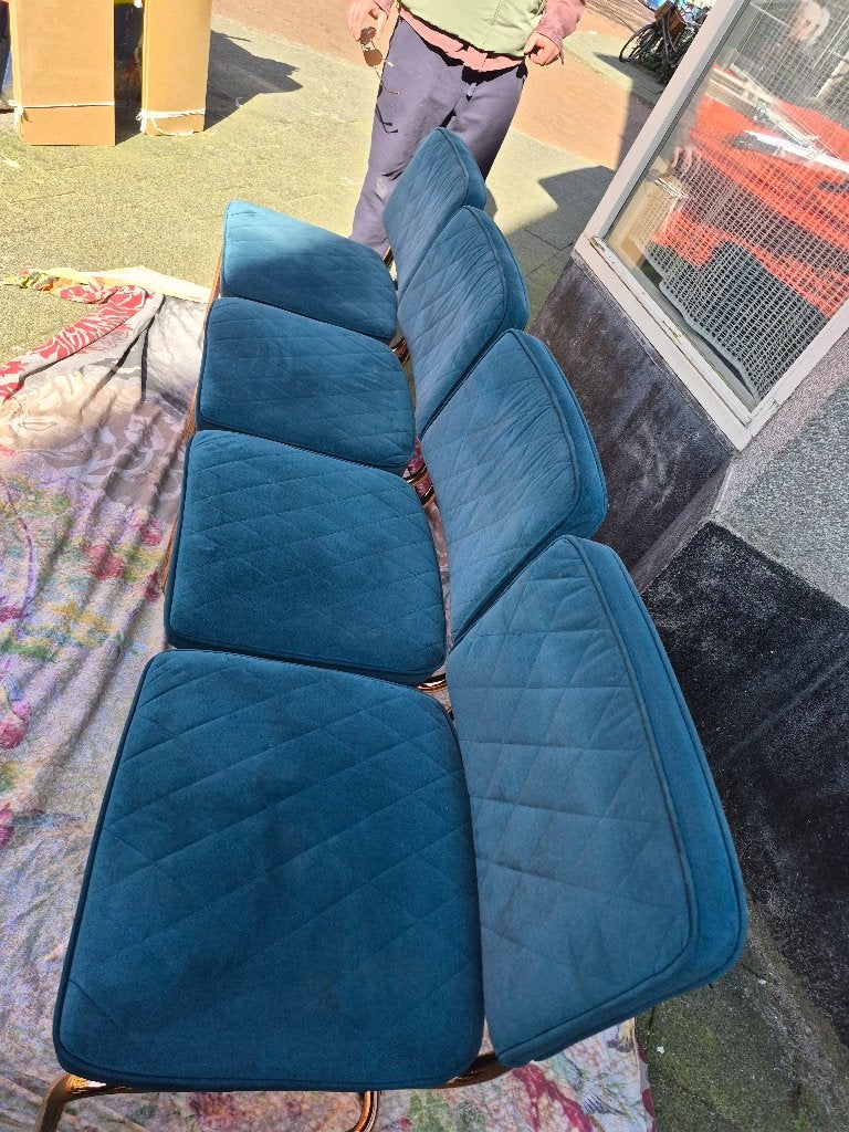 Zuiver Design Diamond Eetkamer stoelen Blauw, 2 stuks, Ophalen, Gebruikt, Twee, Blauw
