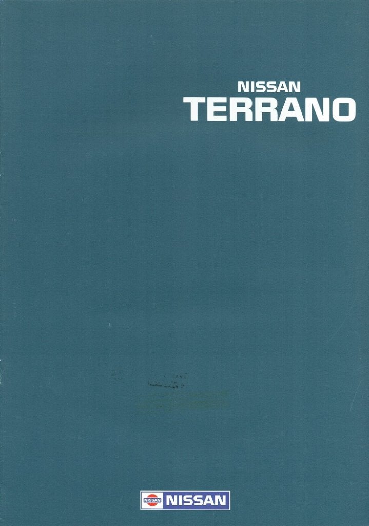 Folder Nissan Terrano (ca.1990), Verzenden, Gelezen, Nissan