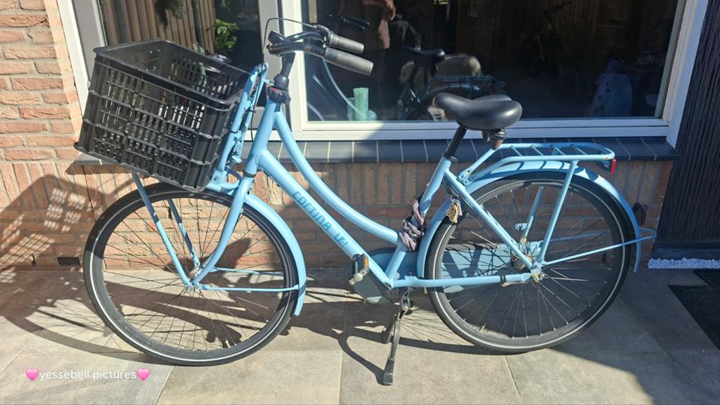 Cortina damesfiets, Ophalen, Terugtraprem, Gebruikt, Versnellingen