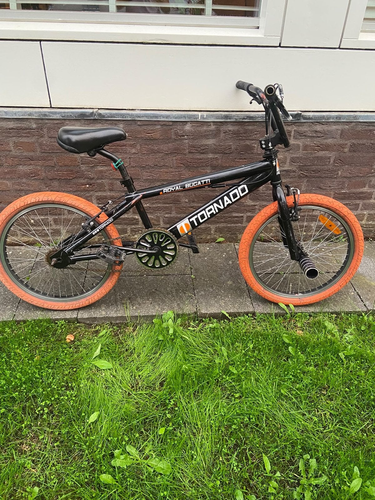 BMX Royal Bugatti Tornado - Oranje banden, Ophalen, Gebruikt, Staal, Velgrem