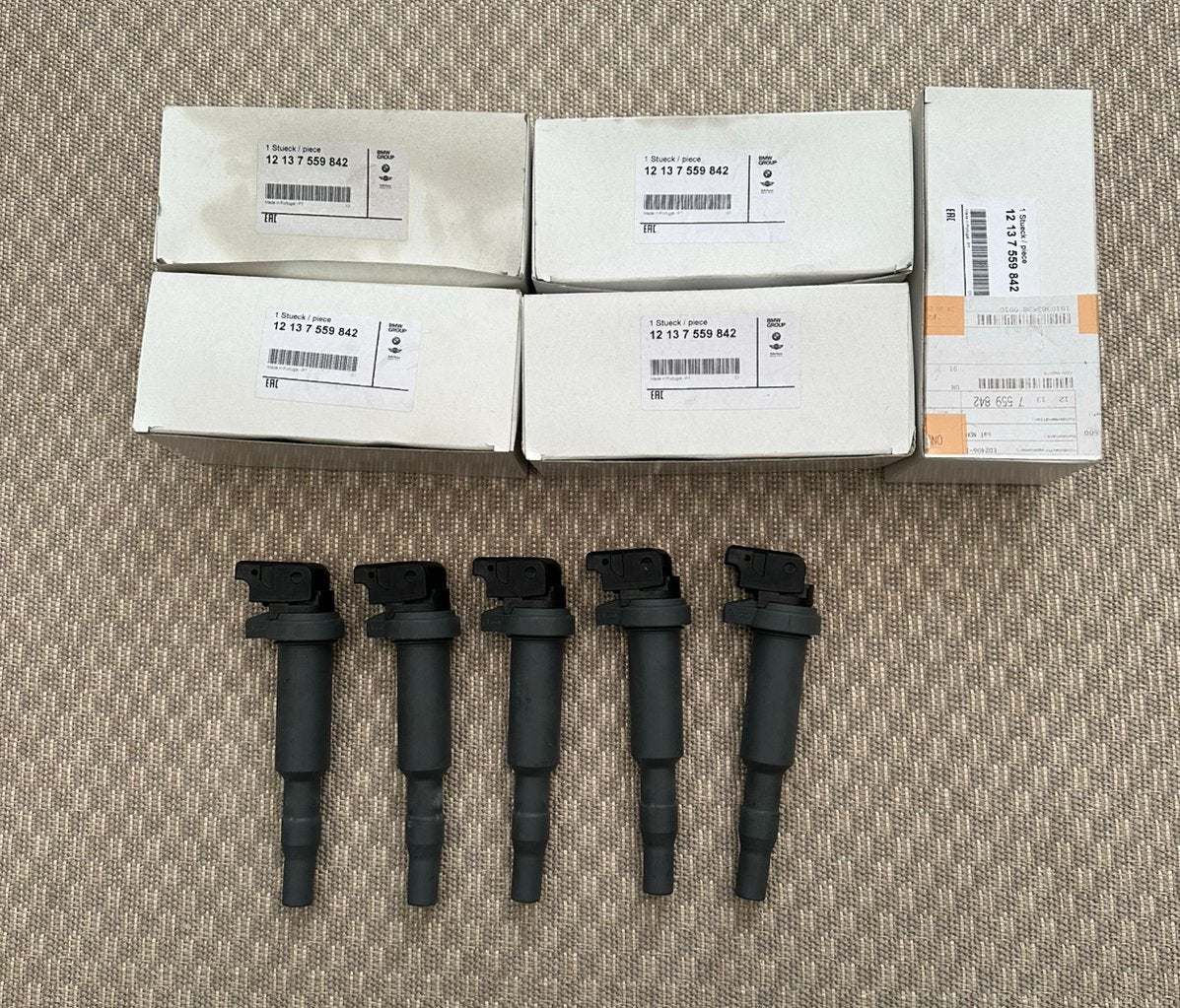BMW Bosch bobines 5x 0221504471 / 12137559842, Auto-onderdelen, Ophalen of Verzenden, Gebruikt, BMW