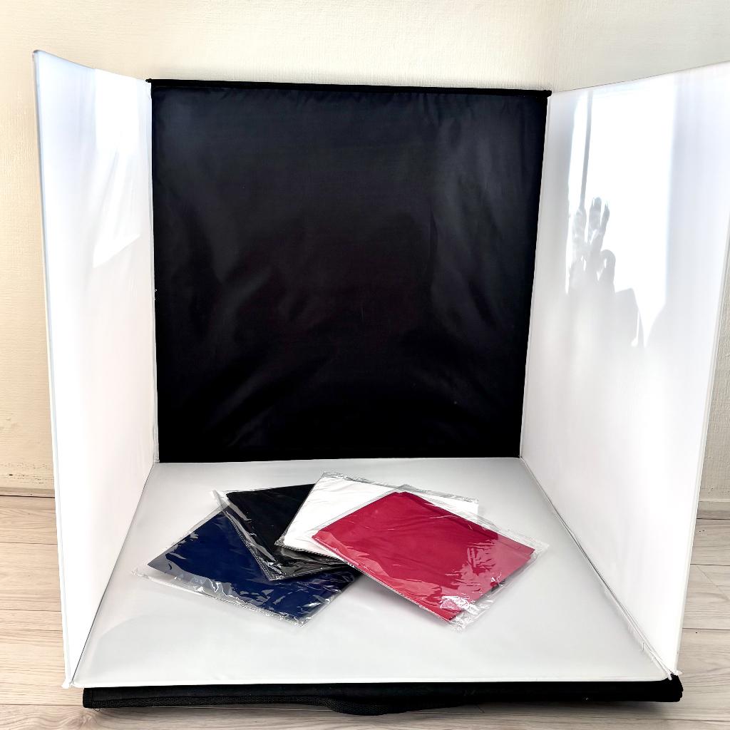 Opvouwbare Fotostudio Box 60 x 60 cm met twee Lampen, Audio, Tv en Foto, Fotografie | Fotostudio en Toebehoren, Ophalen of Verzenden