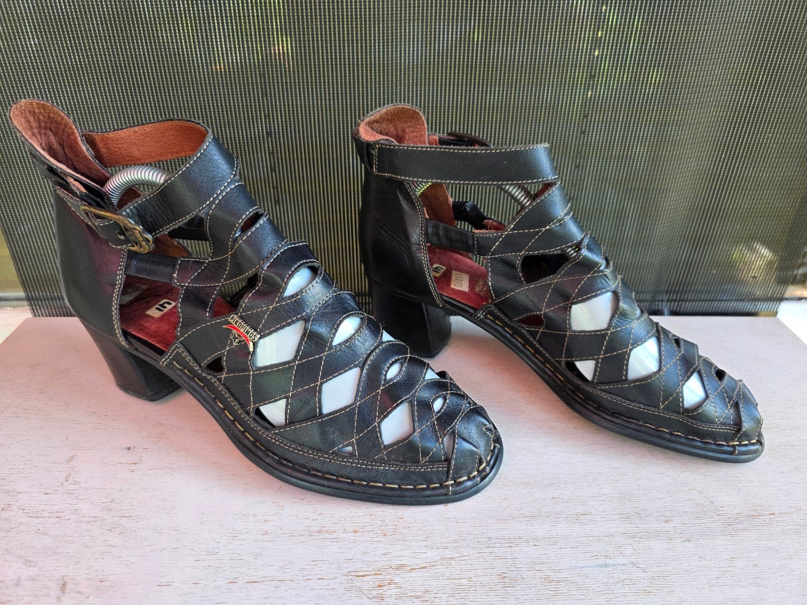 Pikolinos Zwarte Leren Sandalen Maat 41, Zwart, Gedragen, Pikolinos, Sandalen of Muiltjes
