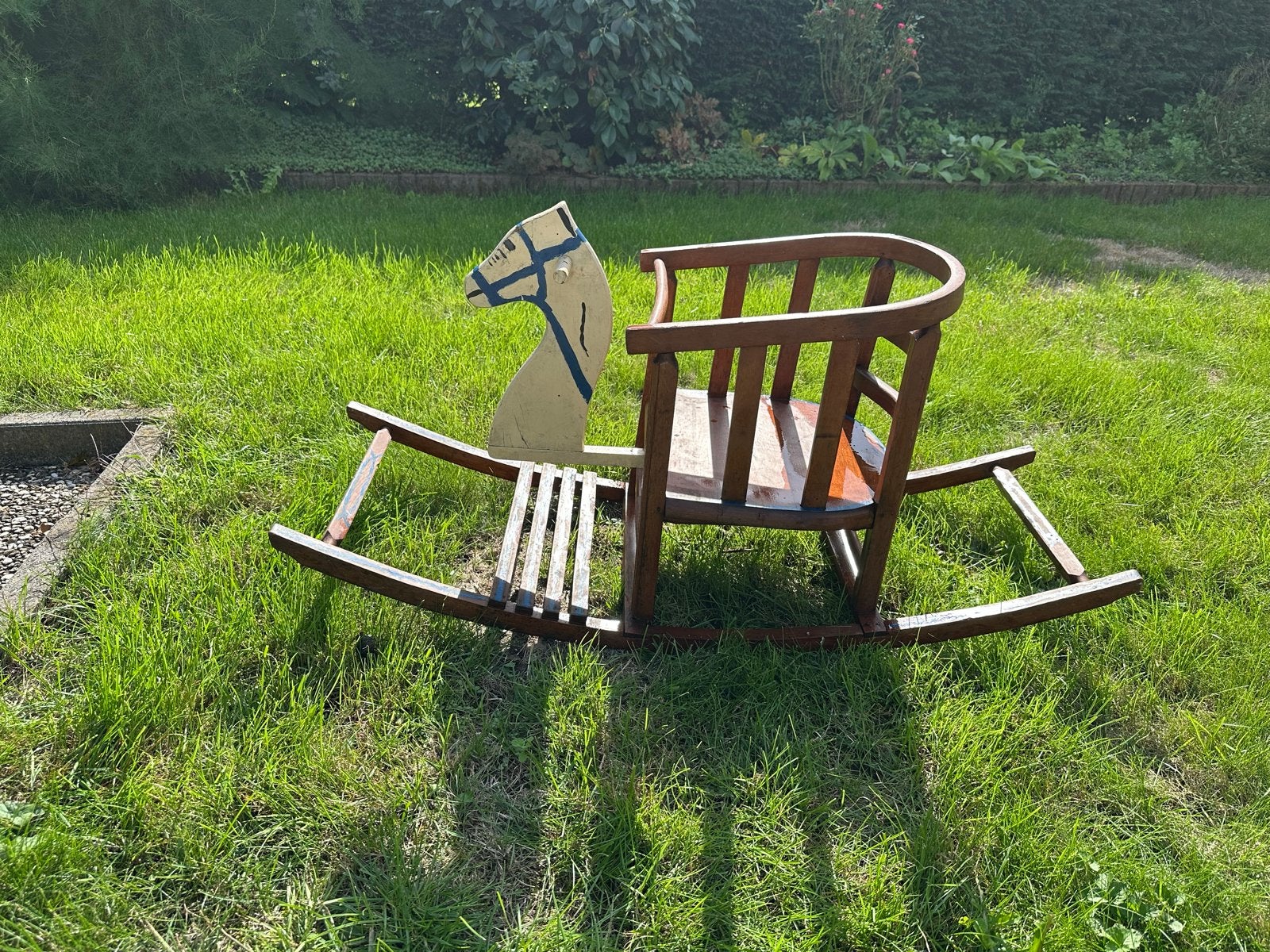 Antiek Hobbelpaard Jaren '50 - Zeer Nette Staat, Antiek en Kunst, Ophalen of Verzenden