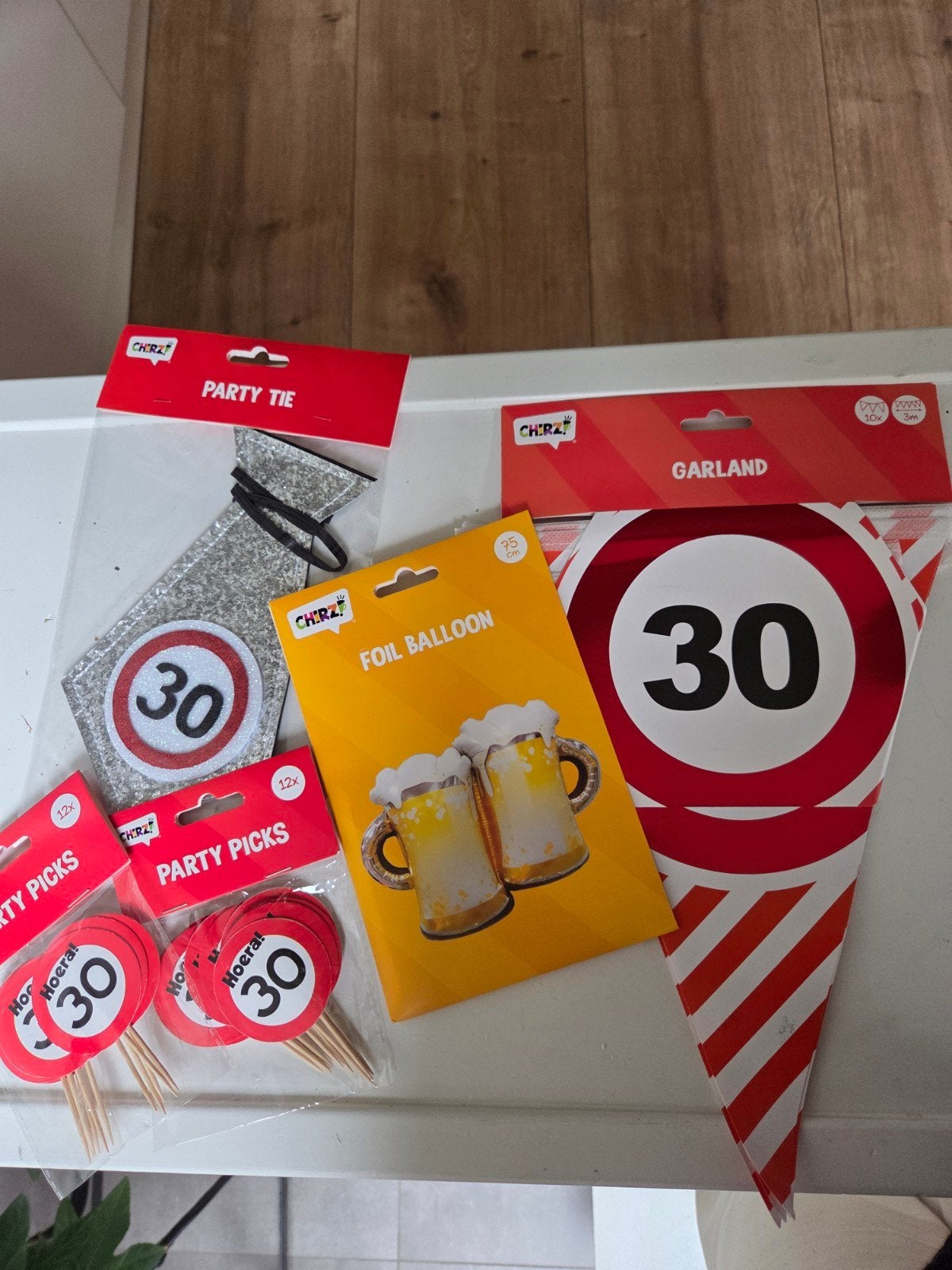 versiering 30 jaar, Ophalen of Verzenden, Zo goed als nieuw, Versiering, Verjaardag