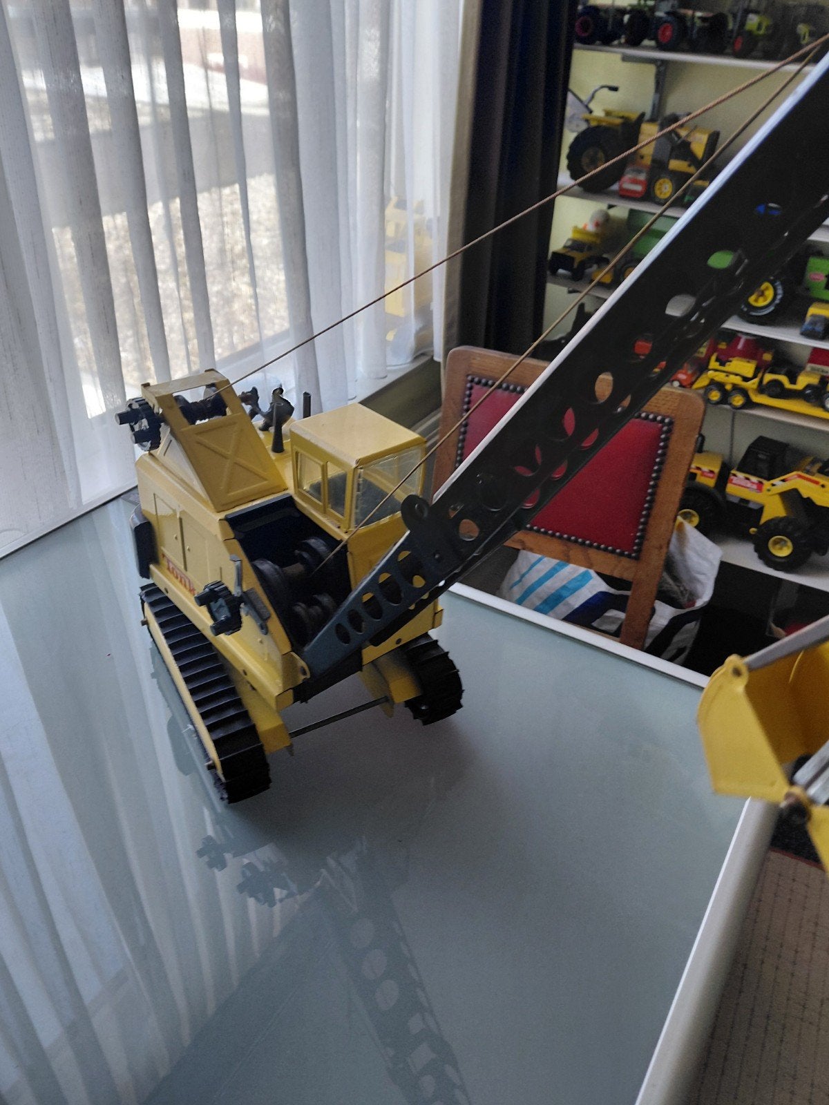 Vintage Tonka Kraanwagen - Geel Speelgoedvoertuig, Ophalen of Verzenden, Gebruikt