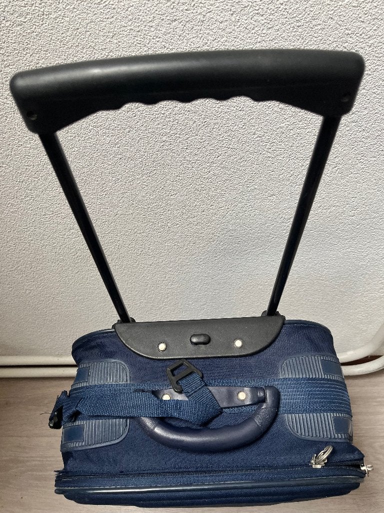 Zachte Kunststof koffer, Ophalen, Wieltjes, Gebruikt, 50 tot 60 cm