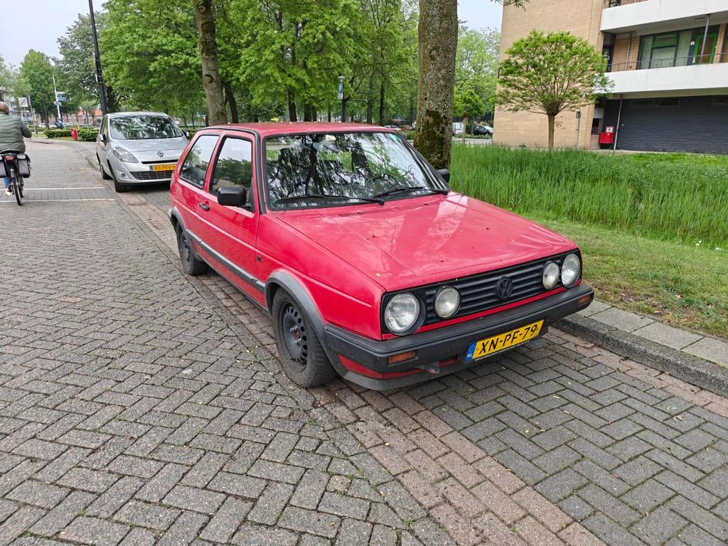 Volkswagen Golf 1.8 GT 66KW K6 1990 Rood, Auto's, Voorwielaandrijving, 4 cilinders, 451 kg, 1200 kg