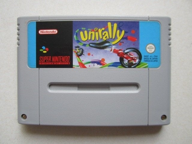 Unirally SNES Super Nintendo NES, Spelcomputers en Games, Games | Nintendo Super NES, 1 speler, Racen en Vliegen, Ophalen of Verzenden