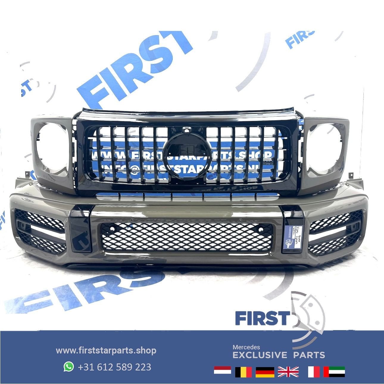 W463 G63 AMG VOORBUMPER + GT GRIL W464 origineel Mercedes G, Auto-onderdelen, Gebruikt, -, Voor, Ophalen of Verzenden