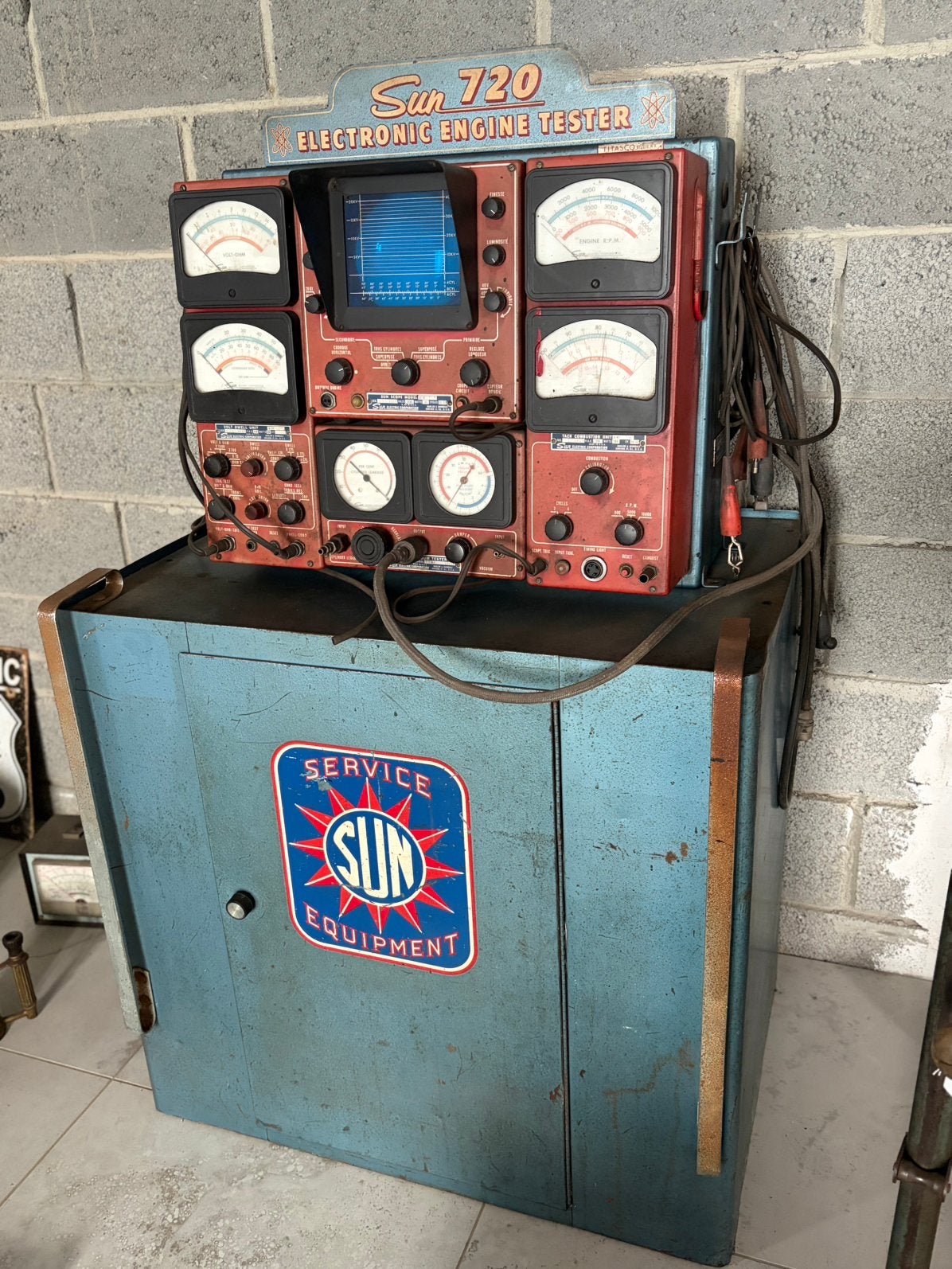 Sun 720 electronic engine tester (testkast), Ophalen, Zo goed als nieuw