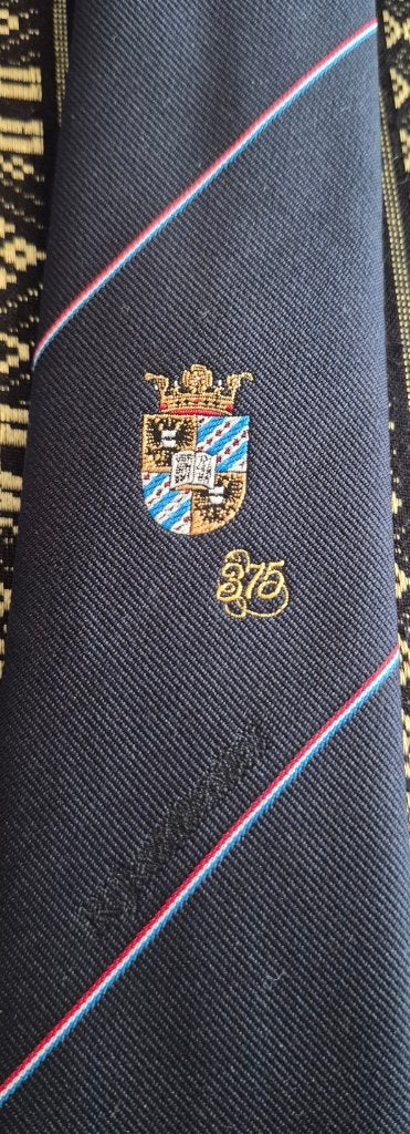 RUG Rijks Universiteit Groningen stropdas blauw 375 jaar, Kleding | Heren, Ophalen of Verzenden, Nieuw, Blauw