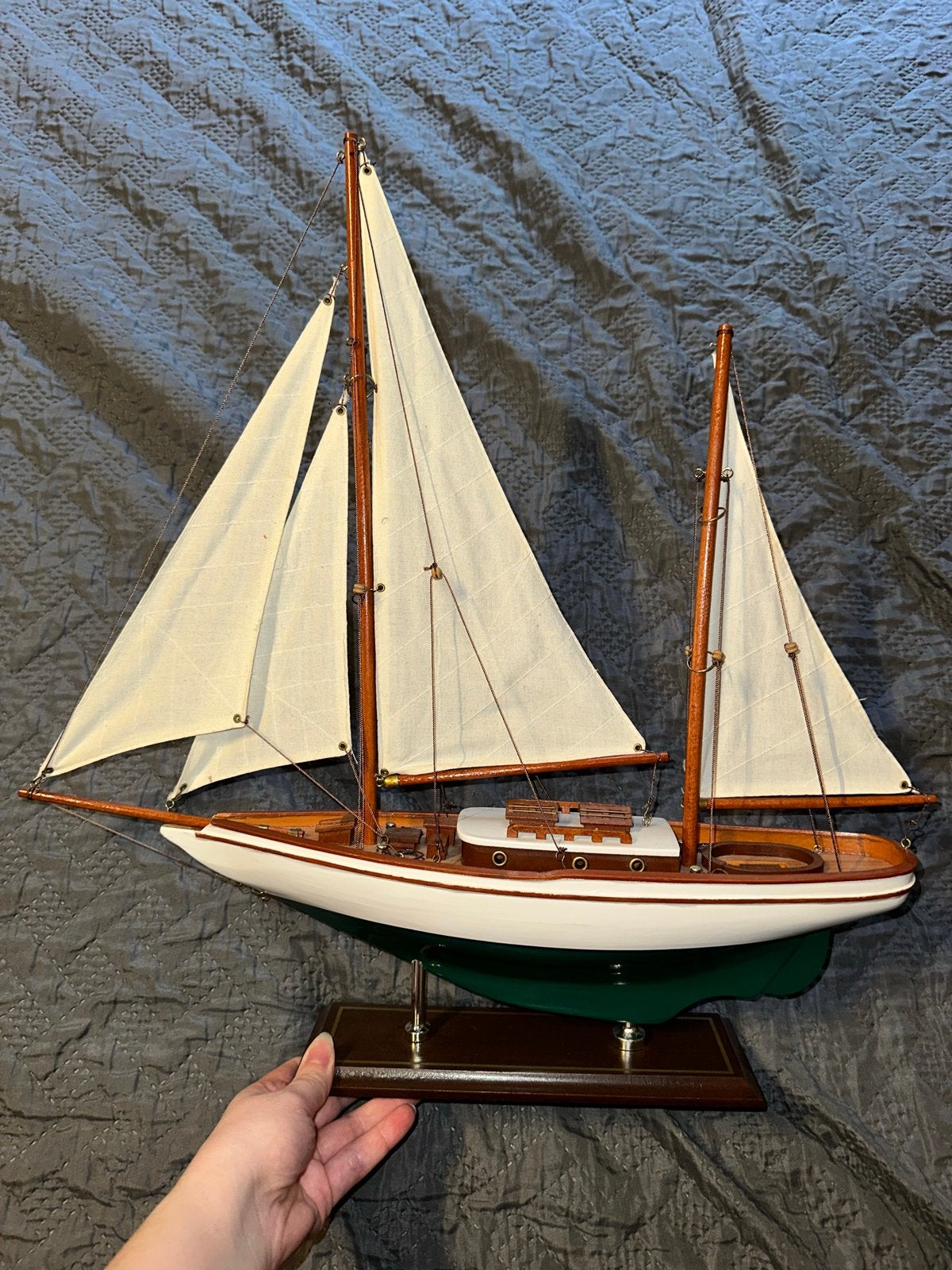 Houten Modelbouw Zeilschip op Standaard - Decoratief, Ophalen, Zo goed als nieuw, Groter dan 1:32, Overige merken
