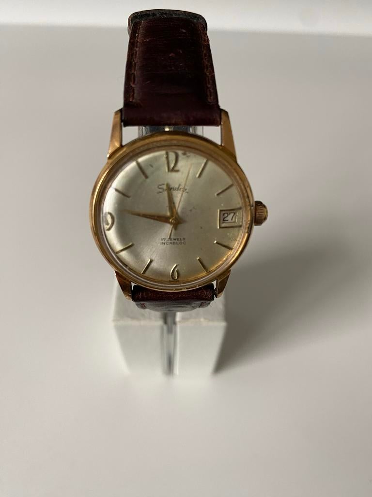 Vintage Sandoz Polshorloge - 17 Jewels Incabloc, Ophalen of Verzenden
