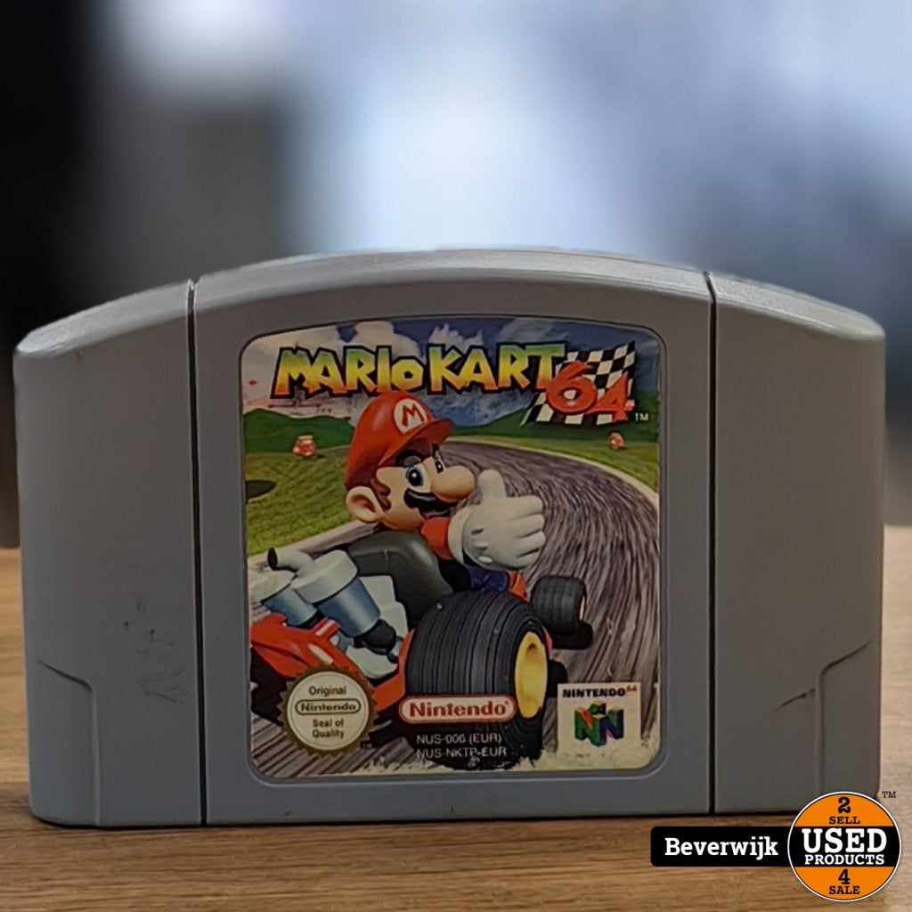 Mario Kart 64 | Nintendo 64 Game - In Nette Staat, Spelcomputers en Games, Nintendo, Gebruikt, Support@nintendo.com, 11-1 Hokotate-cho, Kamitoba, Minami-ku
Kyoto 601-8501
Japan