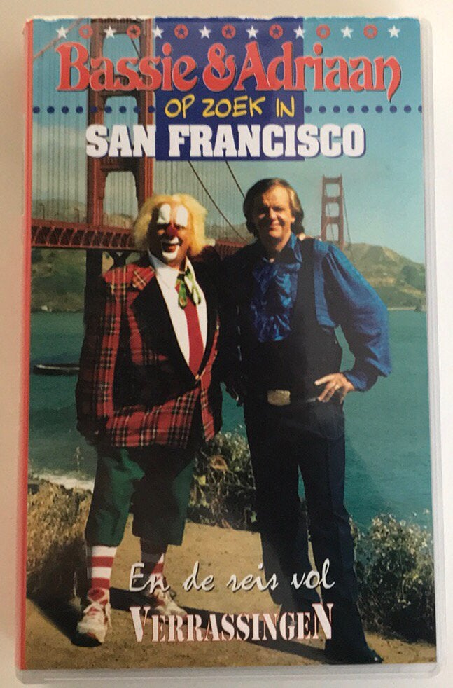 Bassie & Adriaan, op zoek in San Francisco, USA, Amerika, Cd's en Dvd's, VHS | Kinderen en Jeugd, Alle leeftijden, Kinderprogramma's en -films