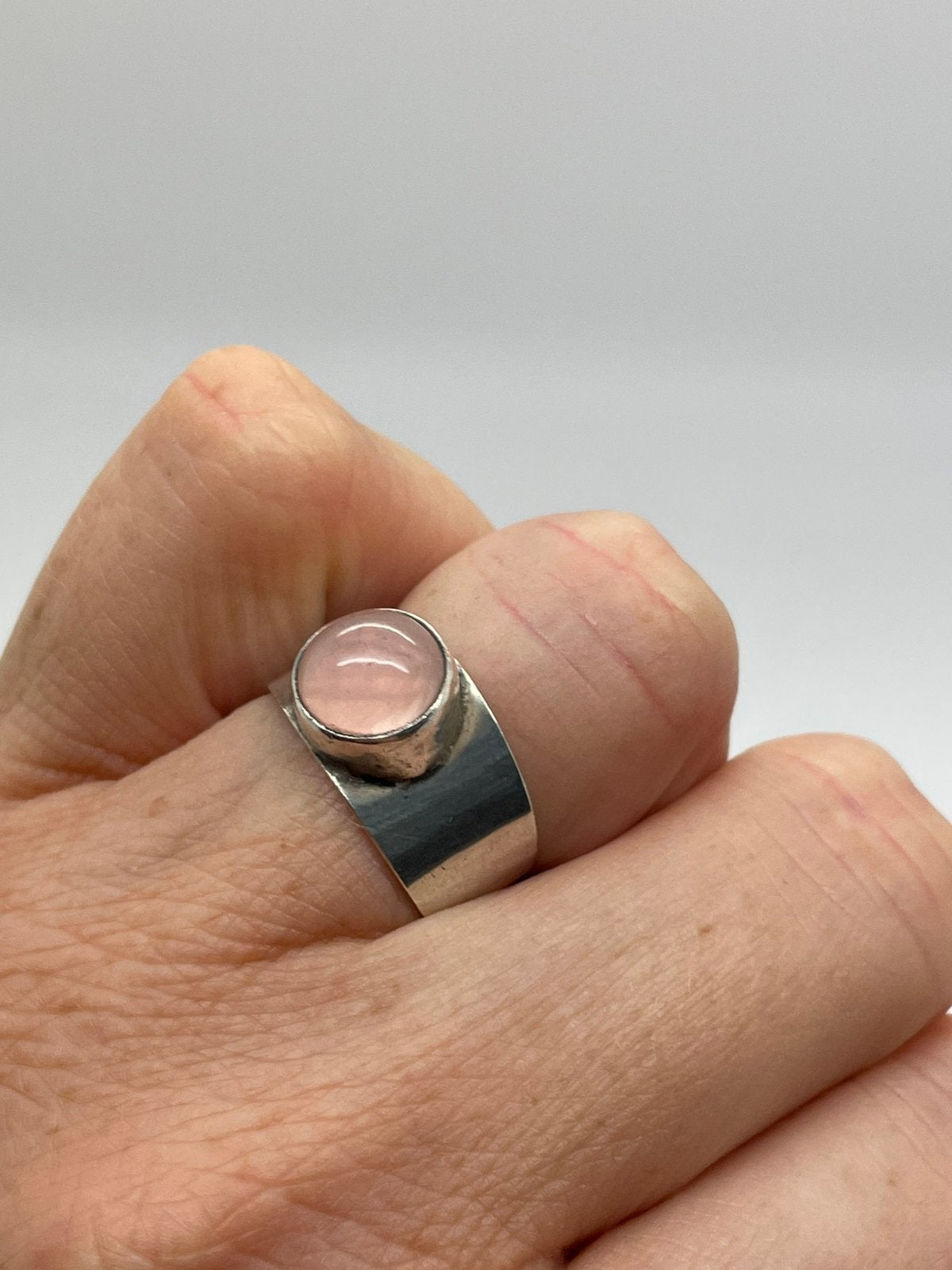 E828 Prachtige zilveren Georg Kramer ring maat 17, Ophalen of Verzenden, X, Met edelsteen, Dame