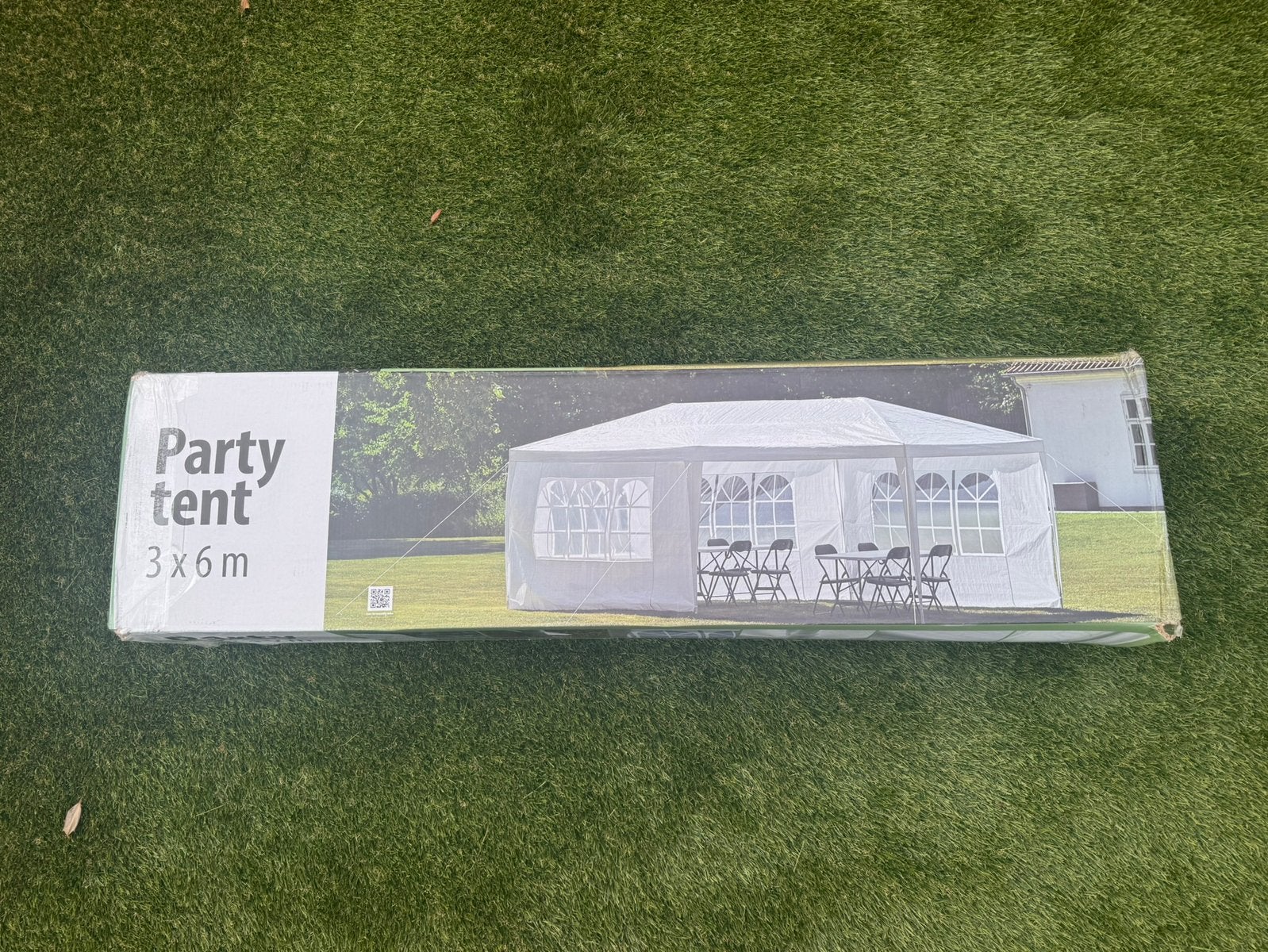 Partytent 6 x 3 meter, Opvouwbaar, Partytent, Minder dan 4 meter, Zo goed als nieuw