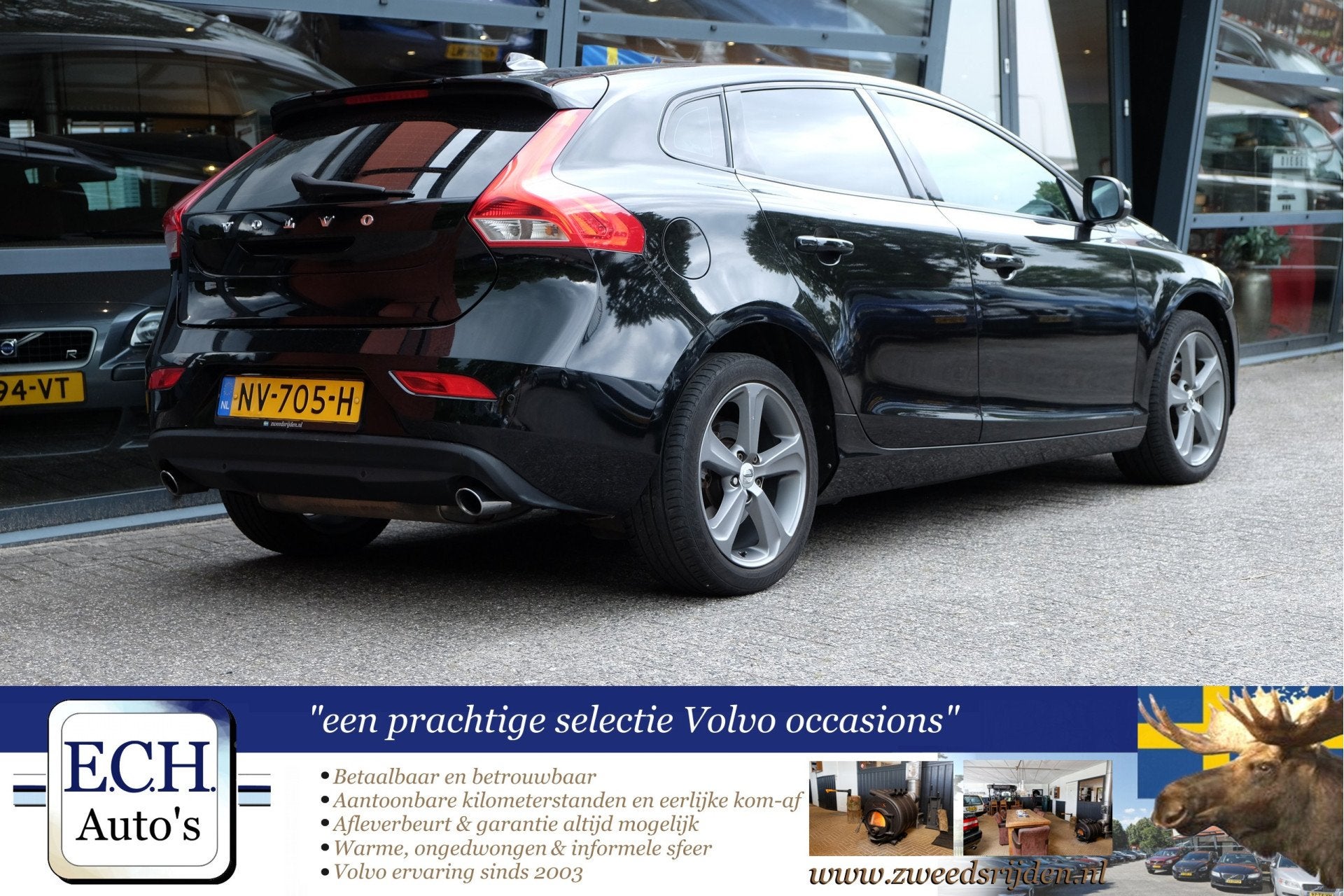 Volvo V40 2.0 T3 152 pk Nordic+, 17 inch, Standkachel, Stoel, Voorwielaandrijving, Automatische klimaatregeling, Gebruikt, 4 cilinders