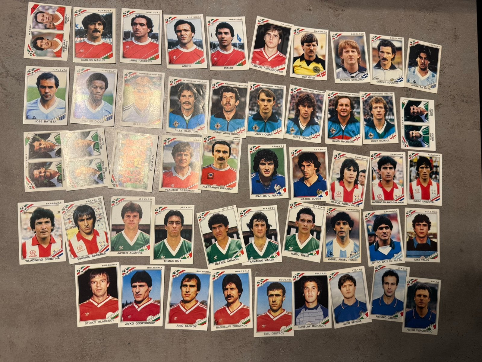Panini Voetbal WK 1986 stickers, Ophalen of Verzenden, Zo goed als nieuw, Meerdere stickers